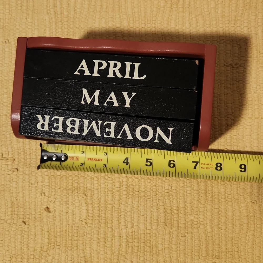 Black and Brown Perpetual Calendar